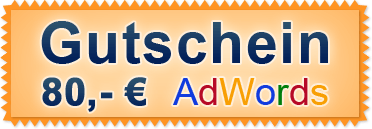 Gutschein Adwords - 80 &euro;