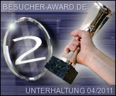2. Platz beim Besucher-Award in Kategorie "Unterhaltung"