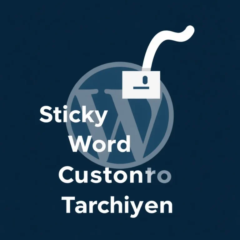 Screenshot eines WordPress-Dashboards mit aktivierten Sticky Posts.