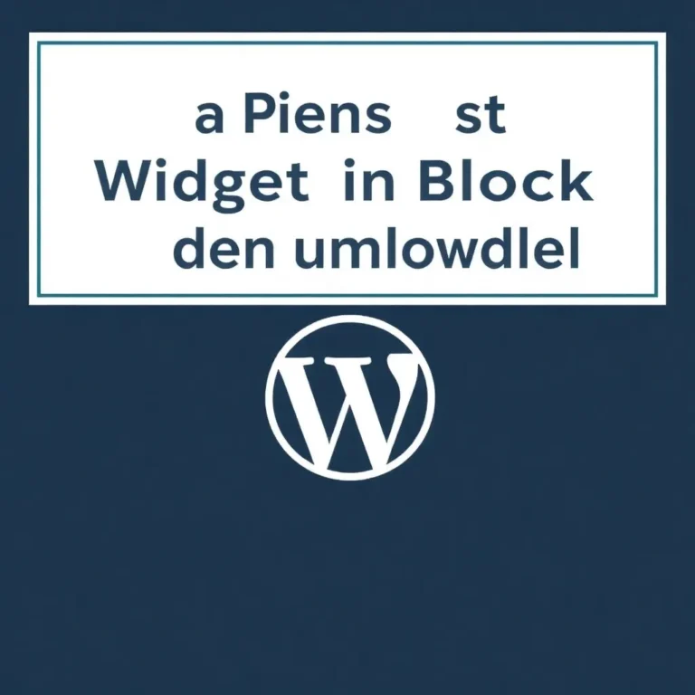 WordPress Block-Editor auf Laptop mit Widget-Umwandlung geöffnet