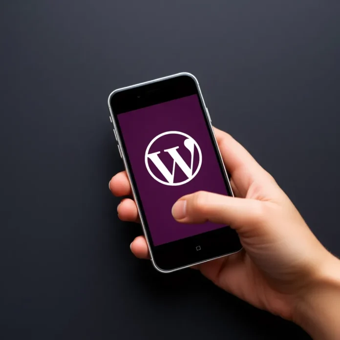 die-4-besten-plugins-zur-umwandlung-einer-wordpress-website-in-eine-mobile-app Verschiedene mobile Geräte mit geöffneten WordPress-App-Prototypen