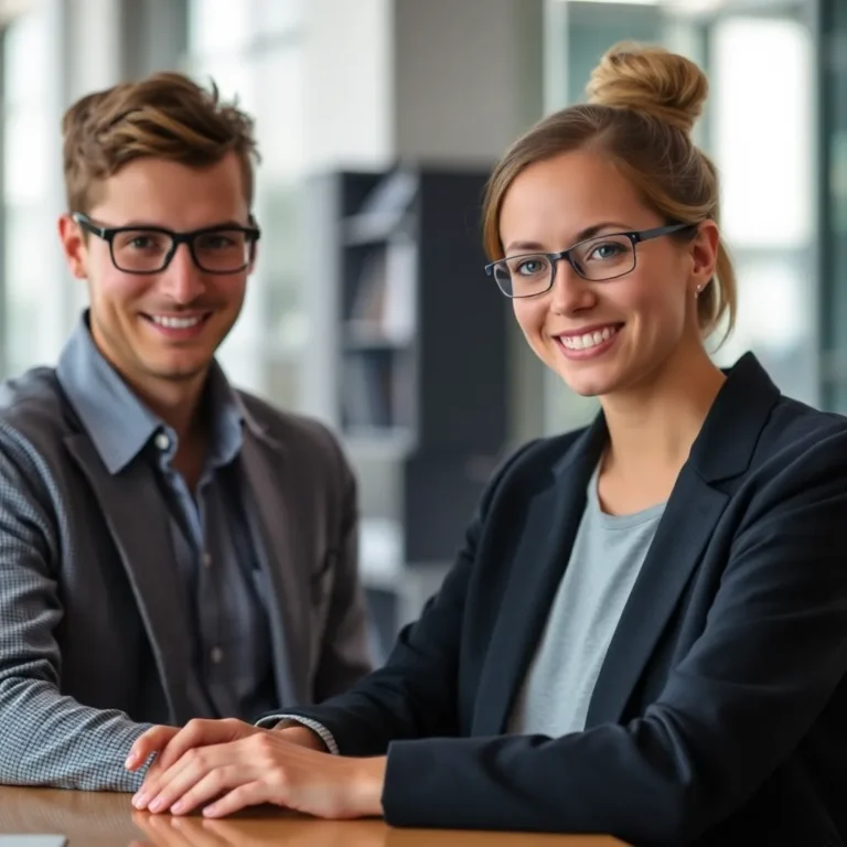Team in kleinem Büro nutzt KI-Chatbot für besseren Kundenservice