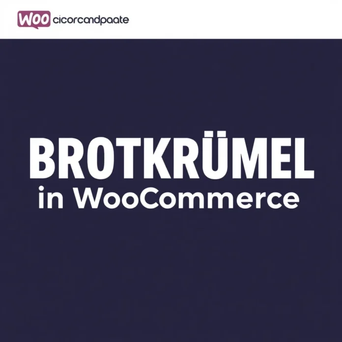 Brotkrümel-Navigation in einem modernen WooCommerce-Shop