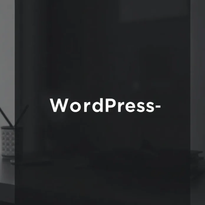 WordPress Dashboard mit wichtigen Seiten übersichtlich dargestellt